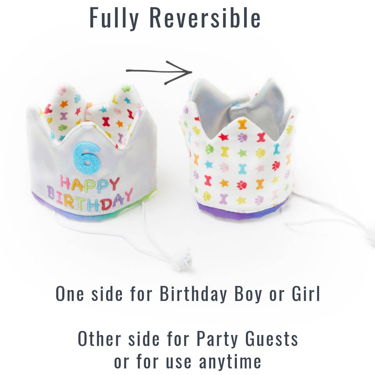 Custom Number Happy Birthday Pet Crown