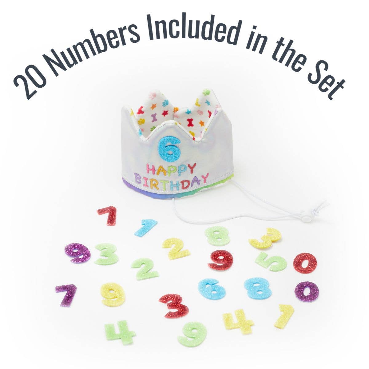 Custom Number Happy Birthday Pet Crown