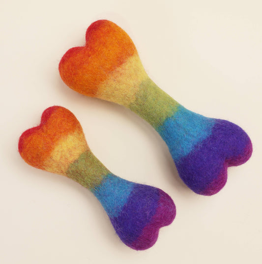 RAINBOW WOOL BONE