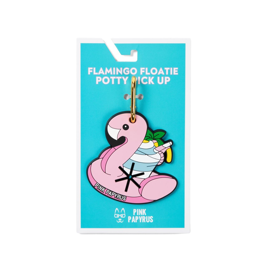 Flamingo Floatie Potty Pick Up | Waste Bag Holder